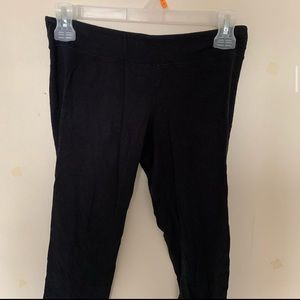 Black cropped leggings